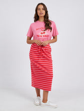 Load image into Gallery viewer, Sunset Stripe Skirt - Cherry - Size 22