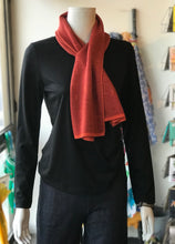 Load image into Gallery viewer, Cashmere/Merino Keyhole scarf - Paprika