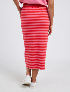 Sunset Stripe Skirt - Cherry - Size 22