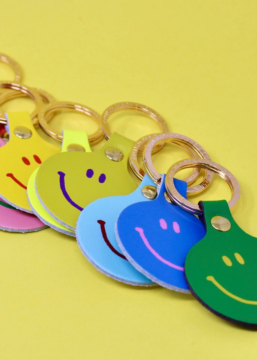 Smiley Face Key Fob Finki Handmade