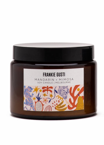 Frankie Gusti candle - Mandarin & Mimosa