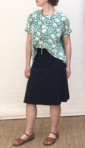 Summer Flare Skirt - Navy