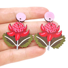 Load image into Gallery viewer, Waratah Earrings