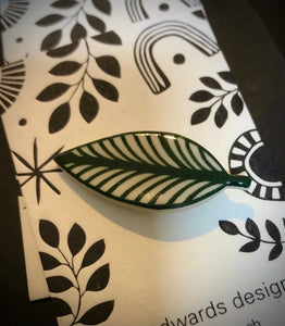 Green Leaf Brooch
