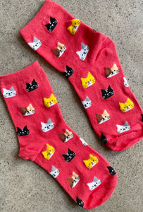 Kitty Face, Ankle Sock