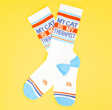 Load image into Gallery viewer, Gym Socks - My Cat Is My Therapist