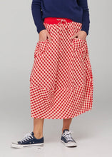 Load image into Gallery viewer, Guru skirt - Red Seersucker