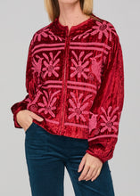 Load image into Gallery viewer, Kirei Embroidered Jacket - Merlot