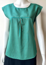 Load image into Gallery viewer, Smock Top - Peppermint Stripe