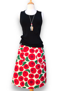 Flare Skirt - Berries/Red