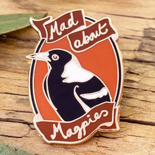 Load image into Gallery viewer, Mad About Magpies - Enamel Pin