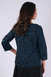 Lori Top - Bauhaus Teal