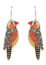 Load image into Gallery viewer, Zebra Finch Earrings