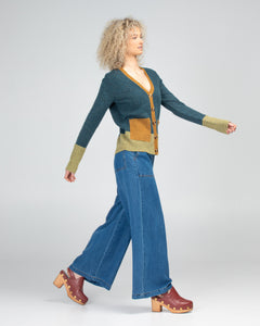 Poet Cardigan - Steel Blue