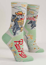 Load image into Gallery viewer, Crew socks, Boss Kitty