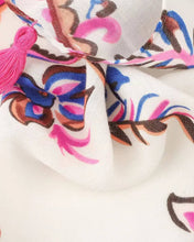 Load image into Gallery viewer, Dani Floral Scarf - White