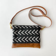 Load image into Gallery viewer, Small Crossbody Bag - Black and White Arrow
