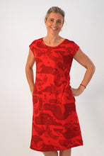 Load image into Gallery viewer, Bobby Dress - Birdy, Red