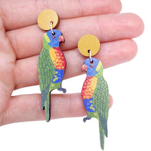 Load image into Gallery viewer, Rainbow Lorikeet  Earrings