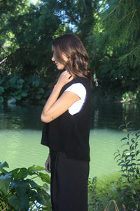 Ride Merino Knit Vest - Blk