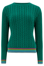 Load image into Gallery viewer, Barbara Cable knit Jumper - Green