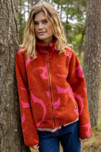 Load image into Gallery viewer, Danelabrador Fleece Jacket, Chilli/Cherry
