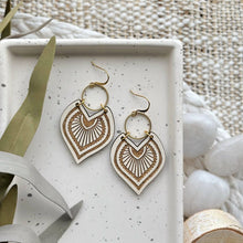 Load image into Gallery viewer, Haida Earrings, Whitewash