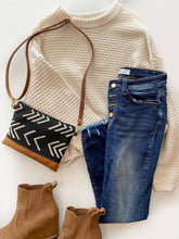 Load image into Gallery viewer, Small Crossbody Bag - Black and White Arrow