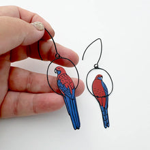 Load image into Gallery viewer, Crimson Rosella Dangles