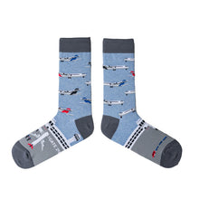 Load image into Gallery viewer, Mens Sock - Airports &amp; Aeroplanes