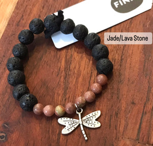 Gem Stone, Beaded Bracelet