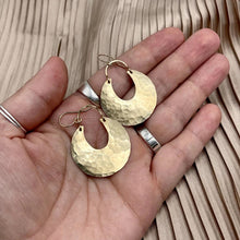 Load image into Gallery viewer, Waning Moon Dangles - Gold