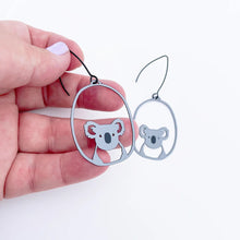 Load image into Gallery viewer, Midi Grey Koala Dangles