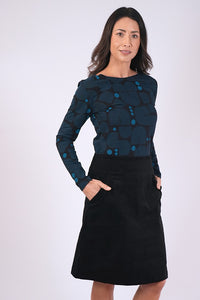 Amy Cord Skirt - Blk