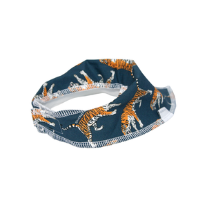 Navy Tiger Dribble Bib