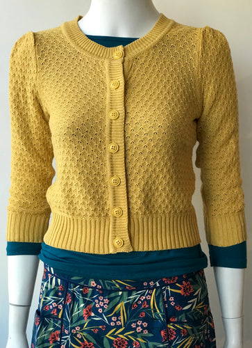 3/4 Sleeve Cardi - Honey