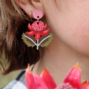 Waratah Earrings