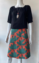 Load image into Gallery viewer, Flare Skirt - Palm/Red