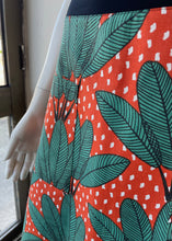 Load image into Gallery viewer, Flare Skirt - Palm/Red