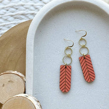 Load image into Gallery viewer, Cabin Earrings, Soft Red