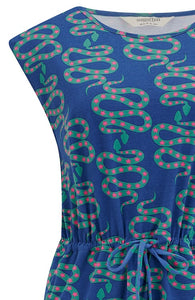Sally, Jersey Dress - Snakes