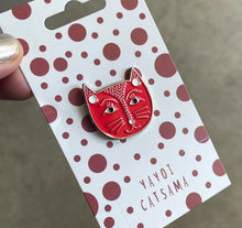 Load image into Gallery viewer, Enamel cat, artist pins