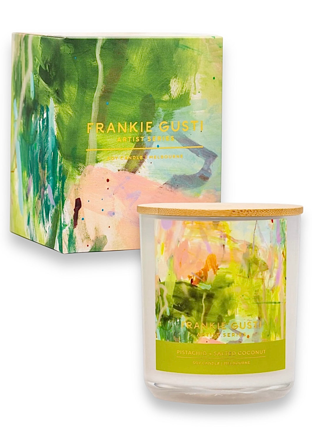 Frankie Gusti 50hr Candle - Pistachio & Salted Coconut