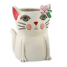 Load image into Gallery viewer, White Cat Planter