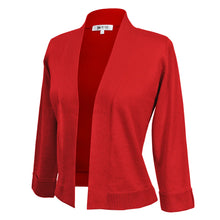 Load image into Gallery viewer, Open Front Cardi - Red