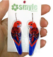 Load image into Gallery viewer, Crimson Rosella Earrings