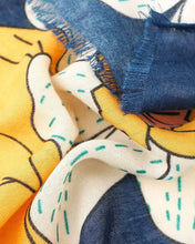 Load image into Gallery viewer, Bella Botanical Scarf - Navy