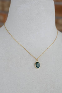 Gemstone Necklace - Onyx Moon