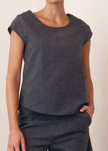 Remi Top - Dark Stripe - Size 18
