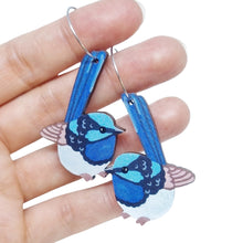 Load image into Gallery viewer, Blue Wren Earrings